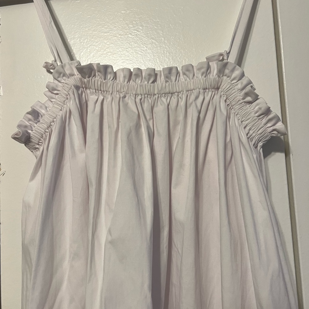 Show Me Your Mumu Angel Mini Dress in White Poplin size Small - Picture 5 of 8